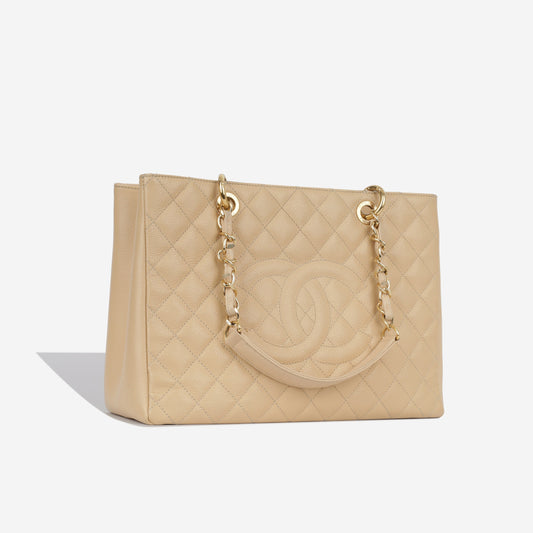 Chanel Shopping Tote Caviar Gold Tote Bag Rovelle Bags
