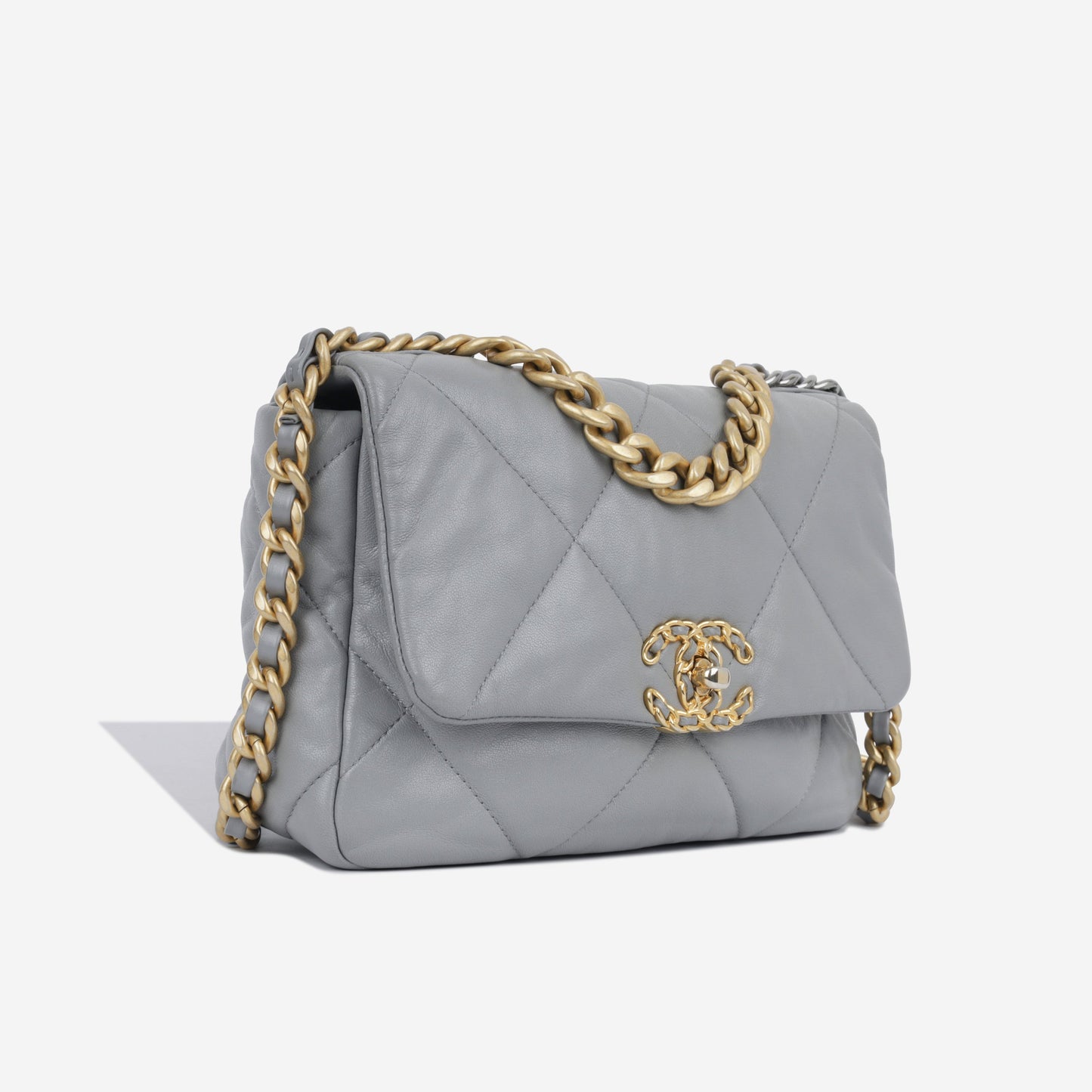 Chanel Chanel 19 Quilted Gold Shoulder Bag Quilted Rovelle Bags
