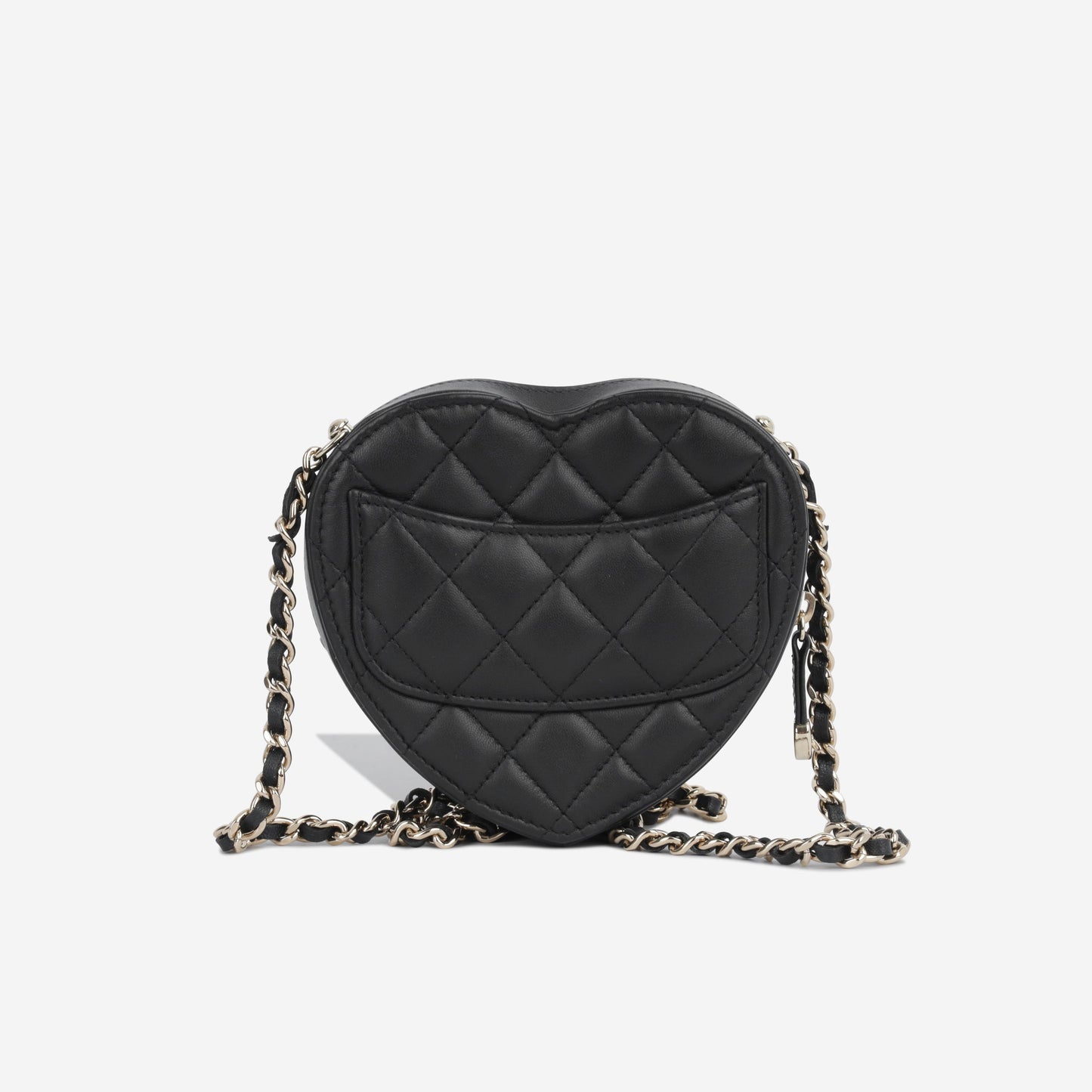 Chanel Luxury Lambskin Black Handbag Style 14 Rovelle Bags