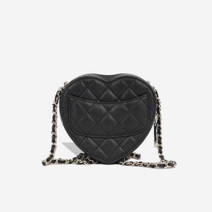 Chanel Luxury Lambskin Black Handbag Style 14 Rovelle Bags
