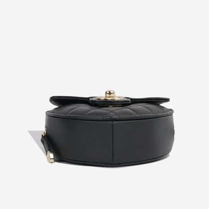 Chanel Luxury Lambskin Black Handbag Style 15 Rovelle Bags