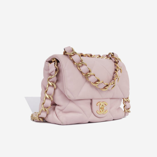 Chanel Seasonal Square Flap - Pink Lambskin Rovelle Bags