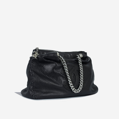 Chanel Luxury Leather Black Tote Bag Leather Rovelle Bags