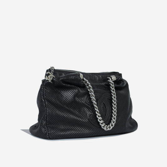 Chanel Luxury Leather Black Tote Bag Leather Rovelle Bags