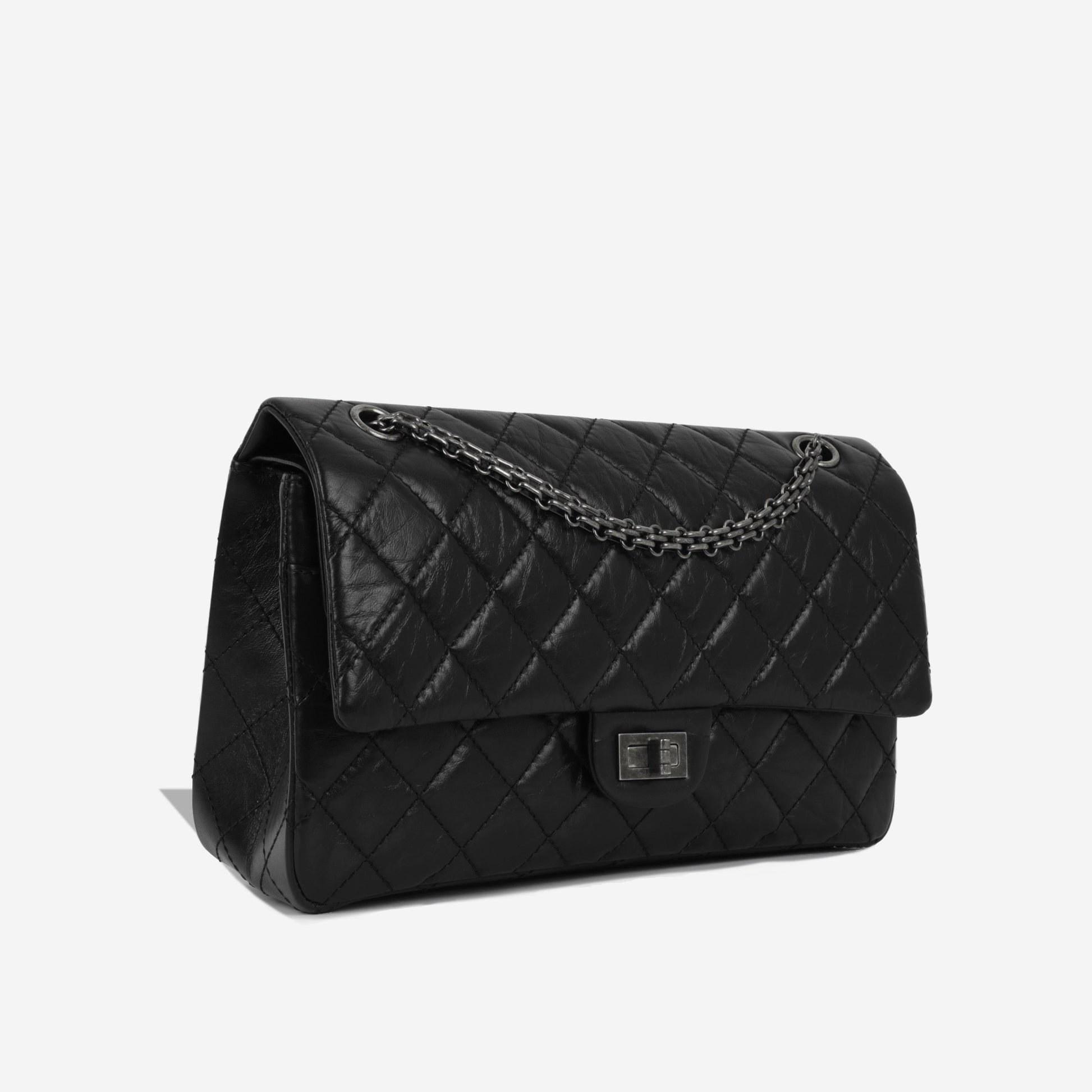 Chanel Classic Flap Calfskin Black Shoulder Bag Calfskin Rovelle Bags