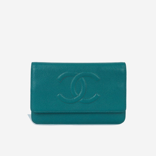 Chanel Wallet On Chain Caviar Silver Crossbody Style 2 Rovelle Bags