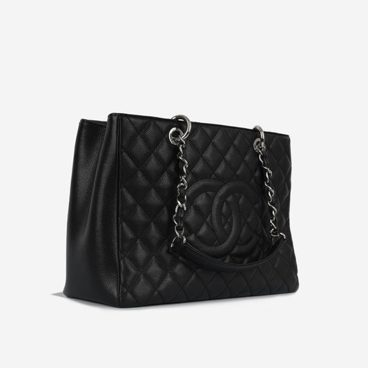 Chanel Shopping Tote Caviar Black Tote Bag Style 10 Rovelle Bags
