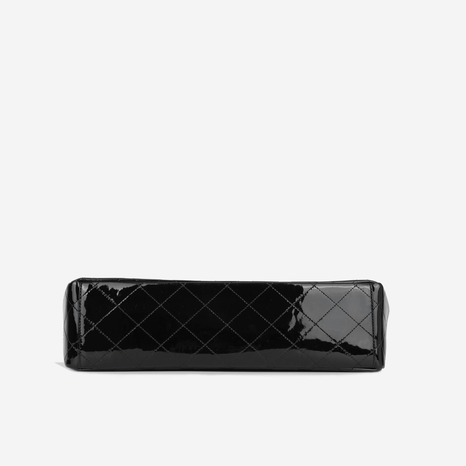 Chanel Maxi Classic Single Flap - Black Patent Rovelle Bags