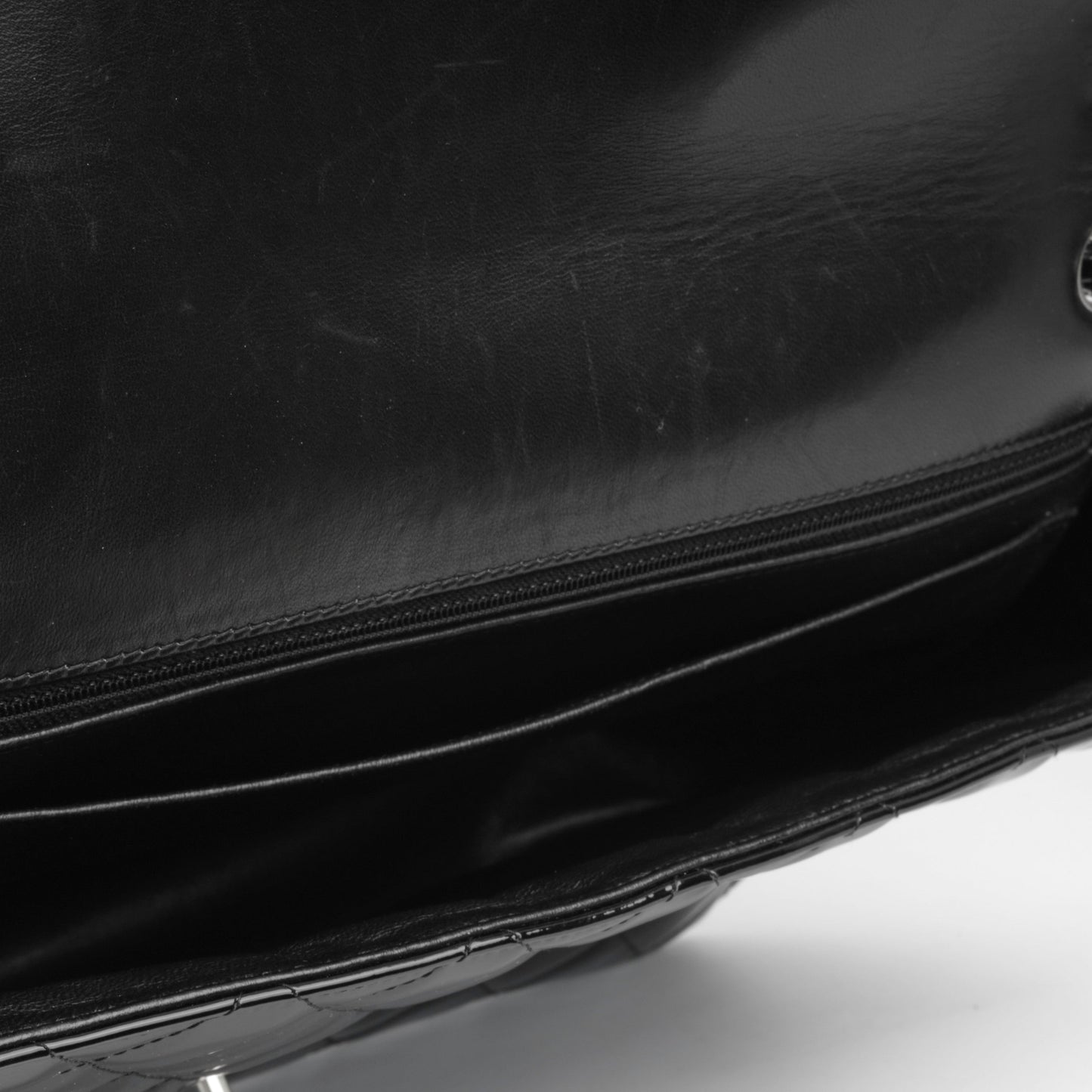 Chanel Maxi Classic Single Flap - Black Patent Rovelle Bags