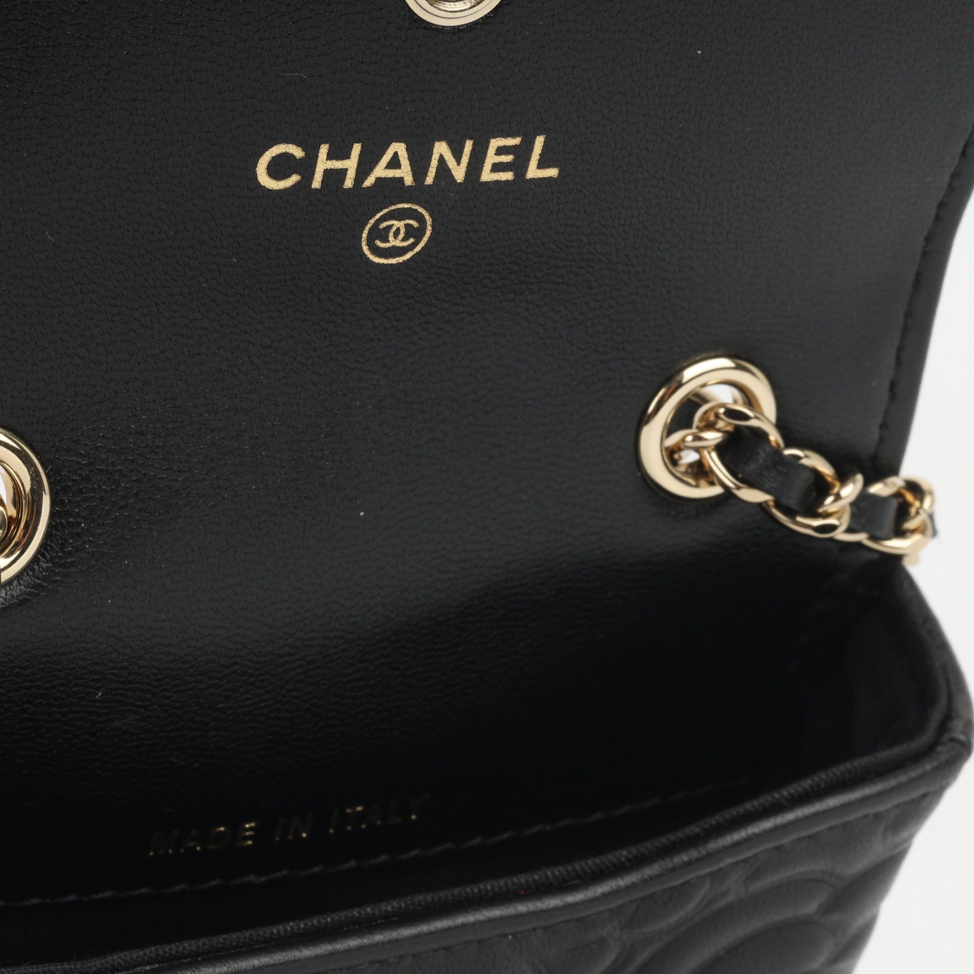 Chanel Luxury Lambskin Black Handbag Style 5 Rovelle Bags