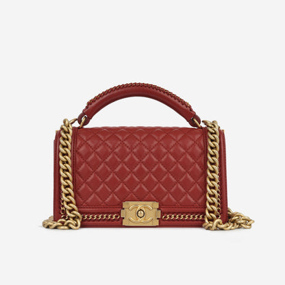 Chanel Medium Boy Bag Top Handle Rovelle Bags