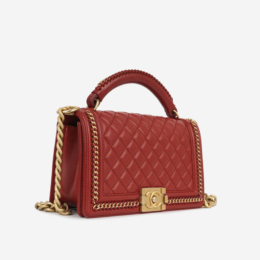 Chanel Medium Boy Bag Top Handle Rovelle Bags