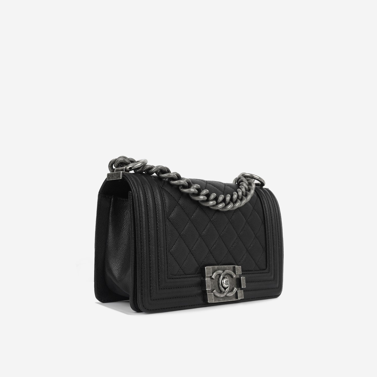 Chanel Boy Bag Lambskin Black Shoulder Bag Style 19 Rovelle Bags