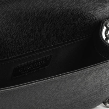 Chanel Boy Bag Lambskin Black Shoulder Bag Style 19 Rovelle Bags