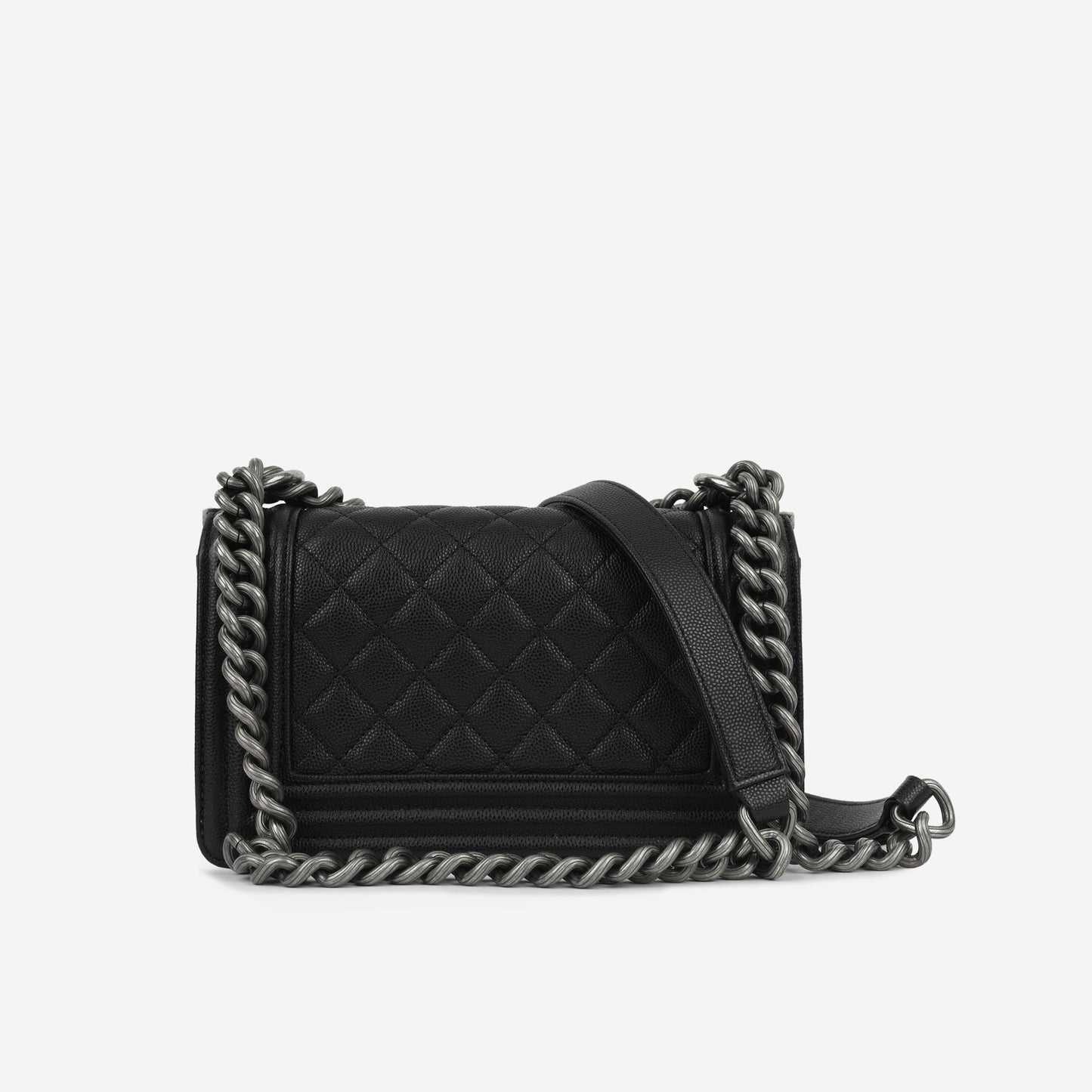 Chanel Boy Bag Lambskin Black Shoulder Bag Style 19 Rovelle Bags