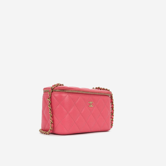 Chanel Vanity Lambskin Black Clutch Style 11 Rovelle Bags