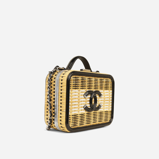 Chanel Vanity Lambskin Black Clutch Style 2 Rovelle Bags