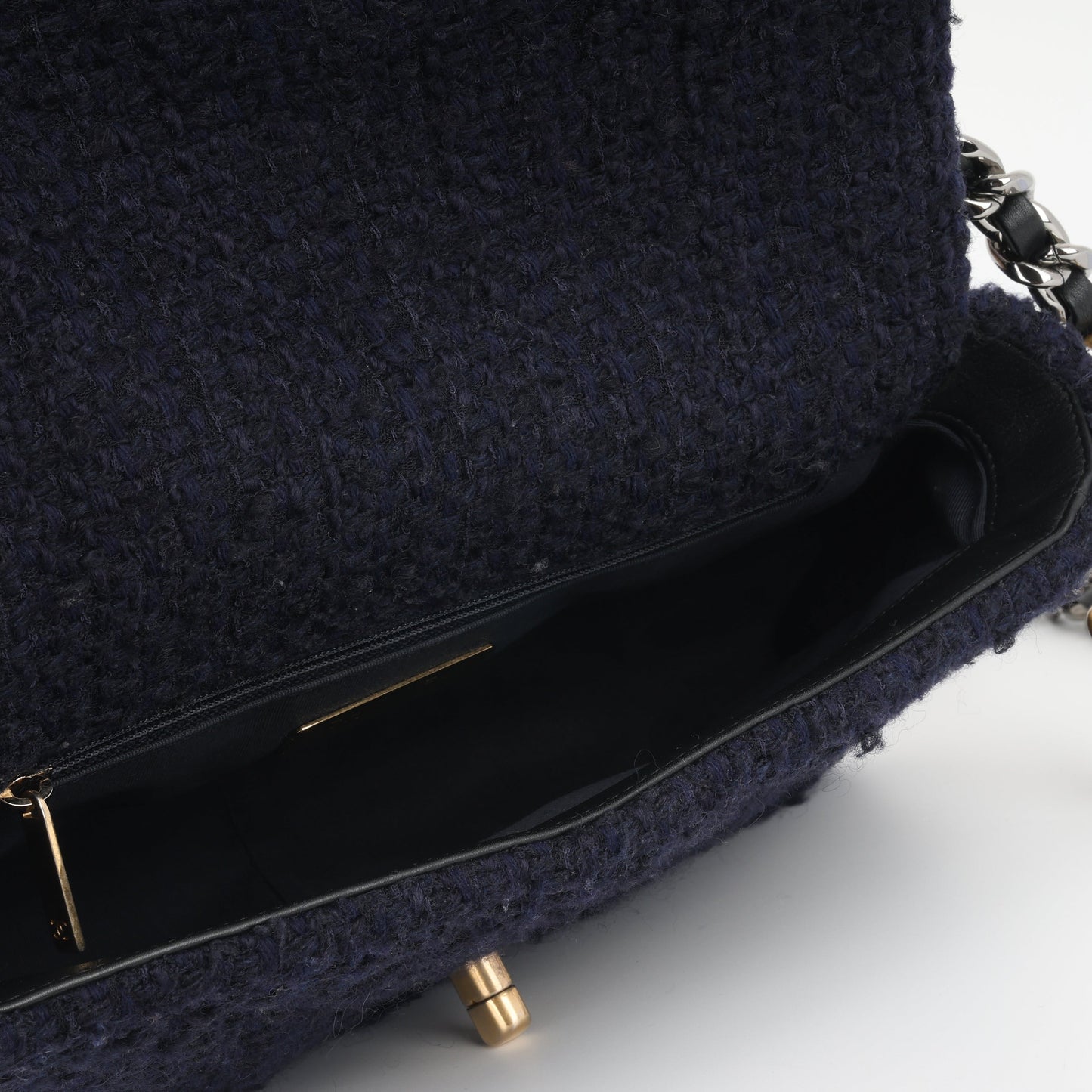 Chanel Chanel 19 Tweed Gold Shoulder Bag Rovelle Bags