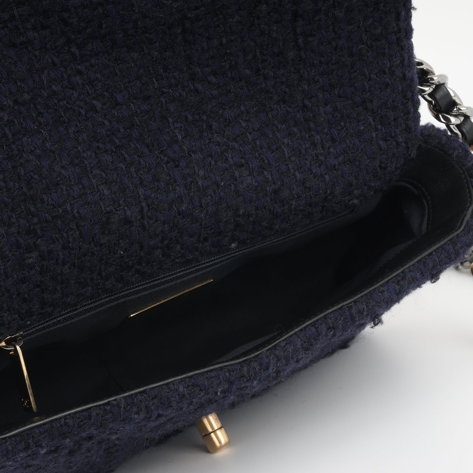 Chanel Chanel 19 Tweed Gold Shoulder Bag Rovelle Bags