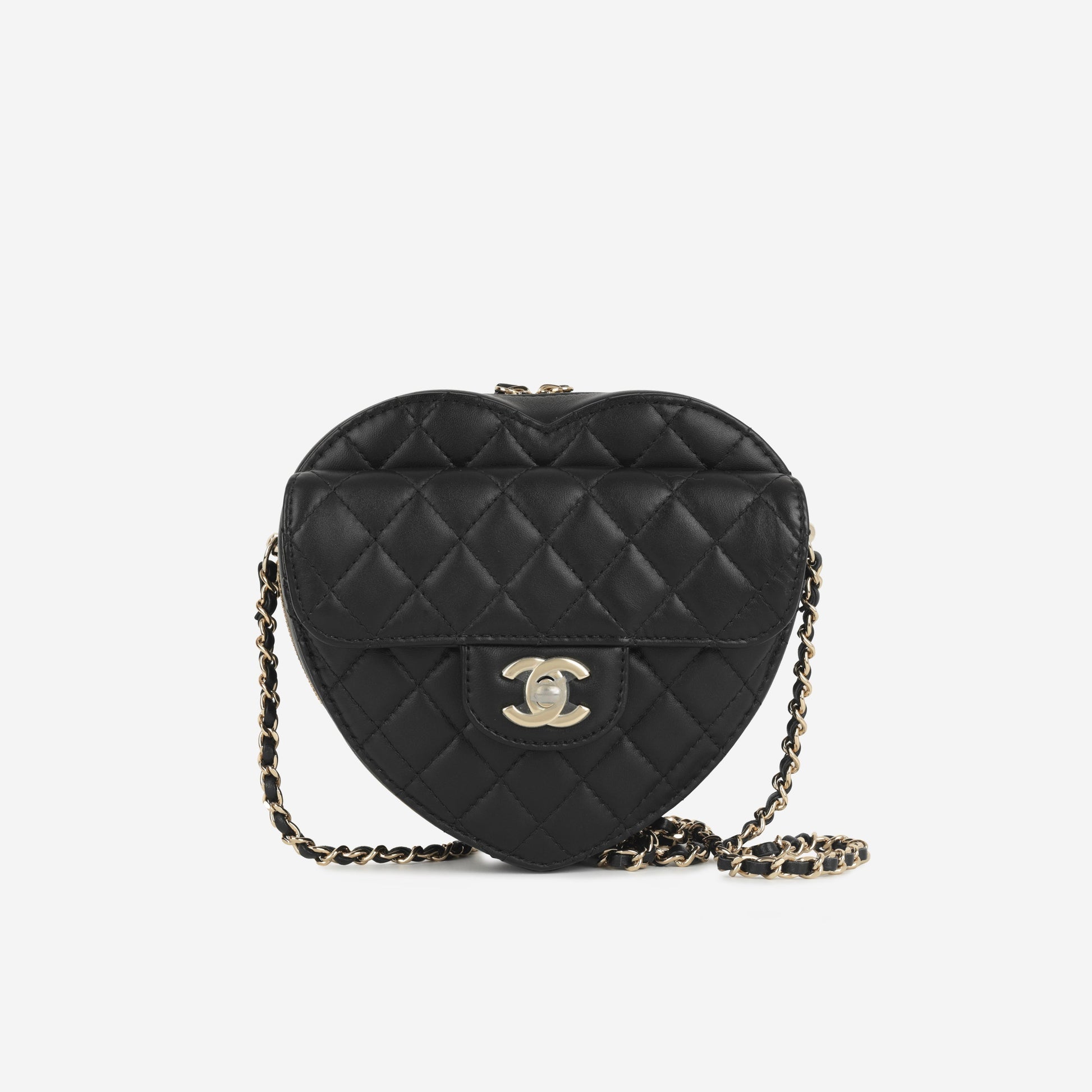 Chanel Luxury Lambskin Black Handbag Style 8 Rovelle Bags