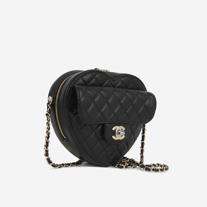 Chanel Luxury Lambskin Black Handbag Style 8 Rovelle Bags