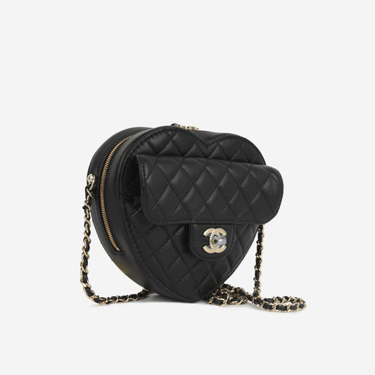 Chanel Luxury Lambskin Black Handbag Style 8 Rovelle Bags