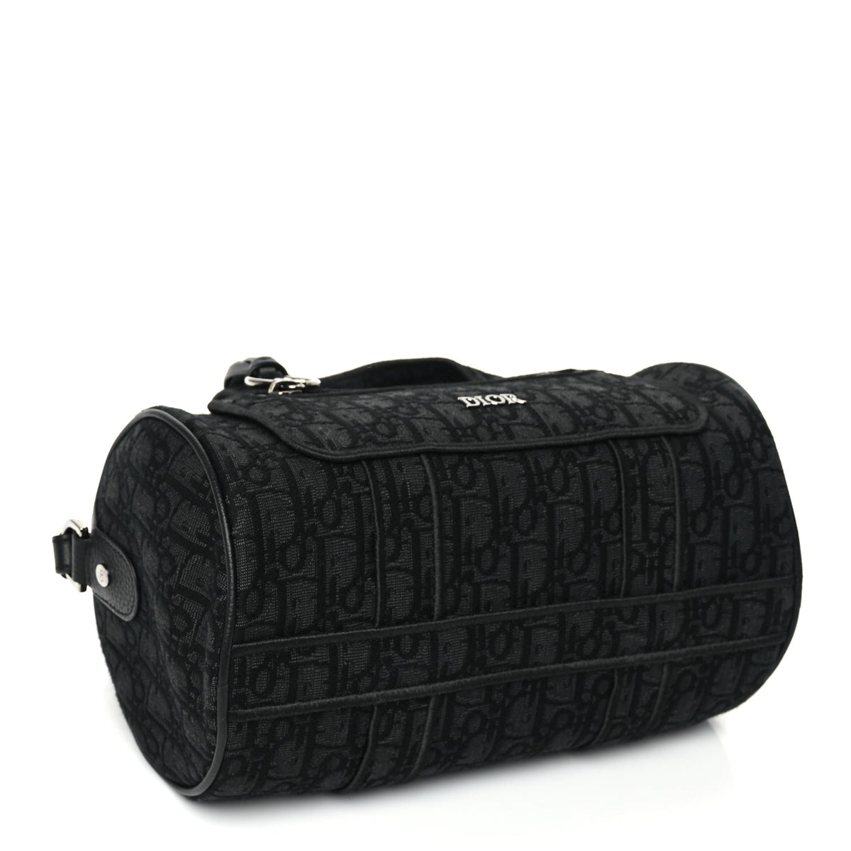 Christian Dior Oblique Jacquard Zipped Messenger Bag Black Rovelle Bags