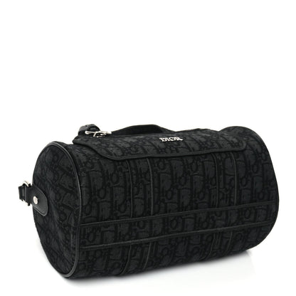 Christian Dior Oblique Jacquard Zipped Messenger Bag Black Rovelle Bags