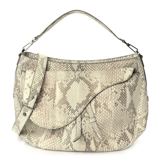 Christian Dior Christian Dior Snakeskin Saddle Soft Bag Rovelle Bags