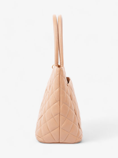 Chanel Medallion Tote Beige Caviar Leather Rovelle Bags