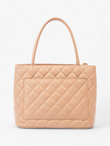 Chanel Medallion Tote Beige Caviar Leather Rovelle Bags