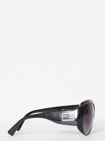 Fendi Black Oval Sunglasses Rovelle Bags