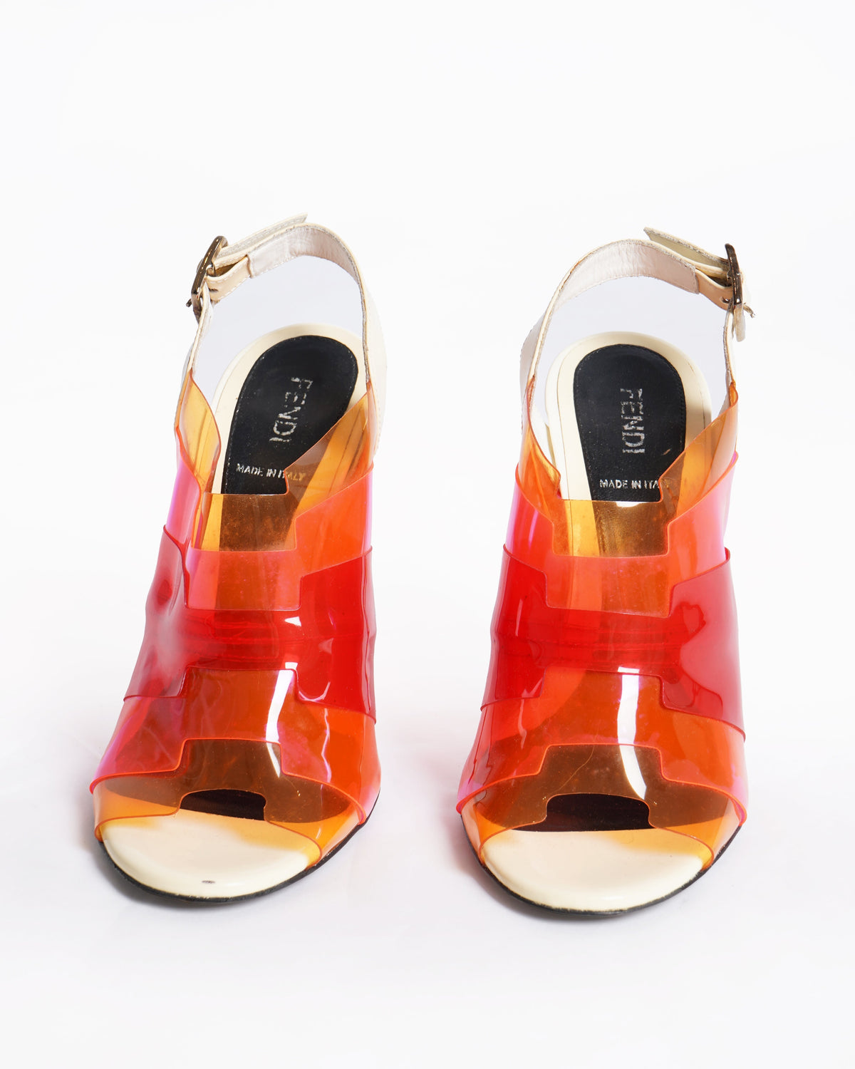 Fendi neon Peep Toe Sandals Rovelle Bags