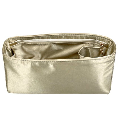 Organizer for [Peekaboo X-Lite Large, Fendi] Bag Insert (Silk, Full-width Zip and Open Pocket) Rovelle Bags