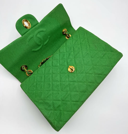 Chanel Luxury Leather Green Shoulder Bag Rovelle Bags