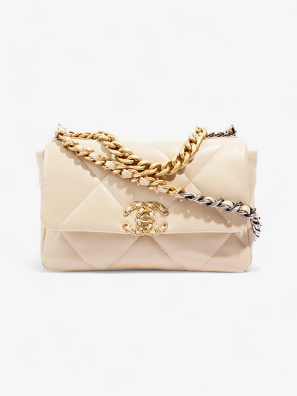 Chanel Chanel 19 Lambskin Beige Shoulder Bag Rovelle Bags