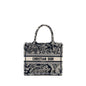 Dior Small Book Tote Blue/White Toile de Jouy Reverse Embroidery Rovelle Bags