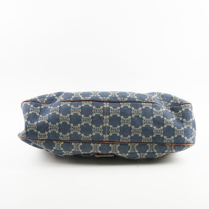 Luxury CELINE Vintage Denim Shoulder Bag