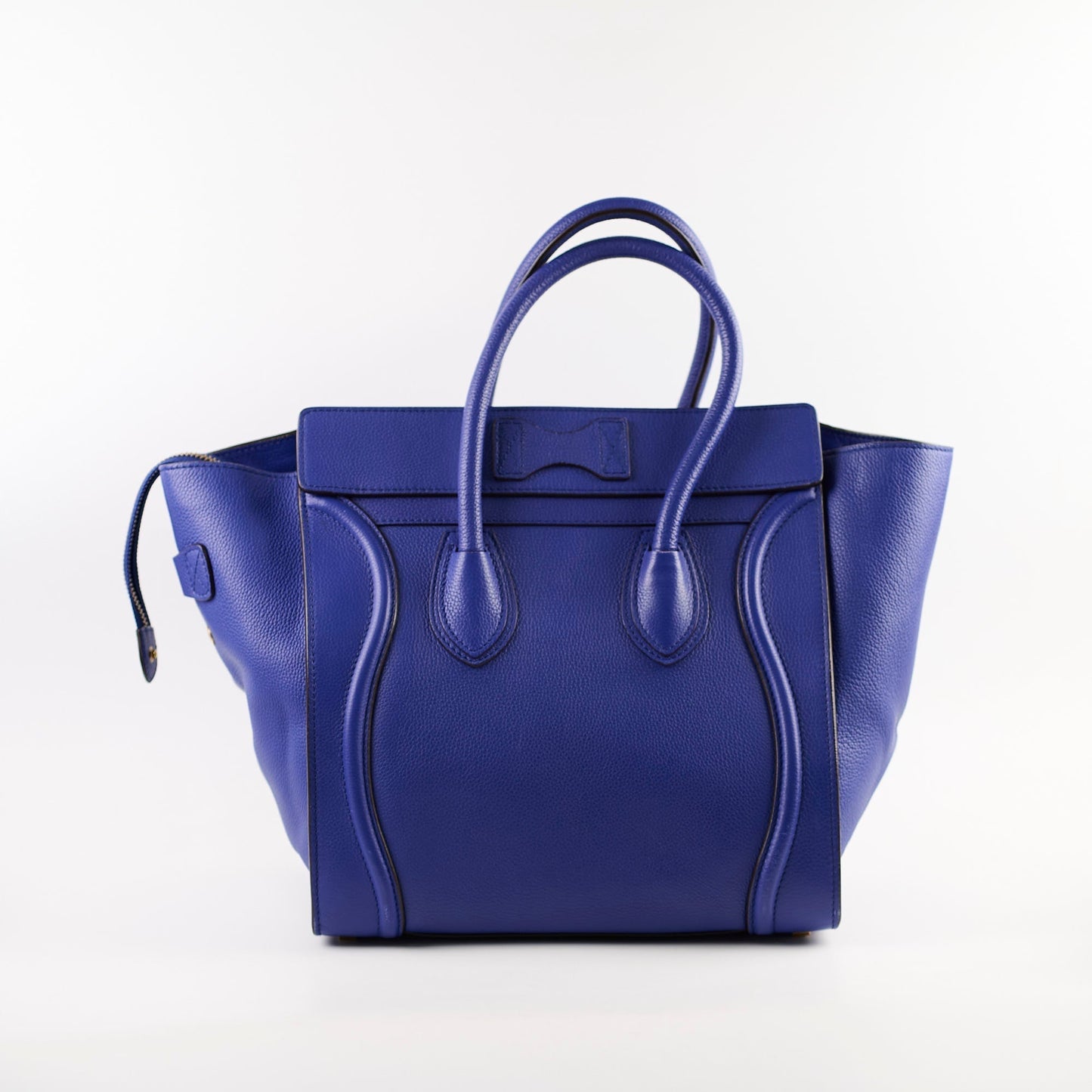 Luxury CELINE Mini Luggage Bag Blue