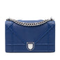 Blue Dior Medium Grained Calfskin Diorama Flap Crossbody Bag Rovelle Bags