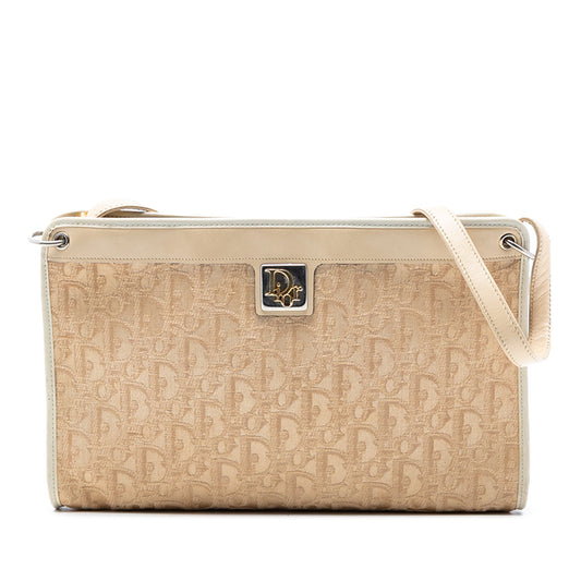 Beige Dior Diorissimo Trotter Canvas Shoulder Bag Rovelle Bags