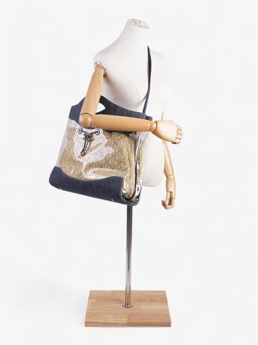Chanel Luxury Leather Silver Handbag Style 3 Rovelle Bags