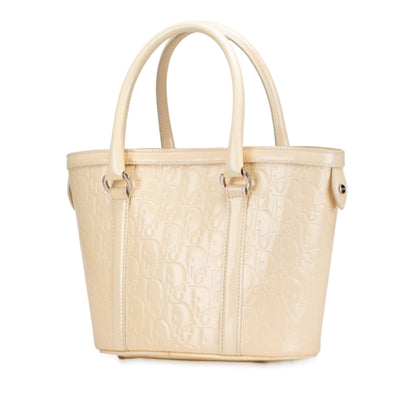 Brown Dior Diorissimo Trotter Patent Tote Rovelle Bags