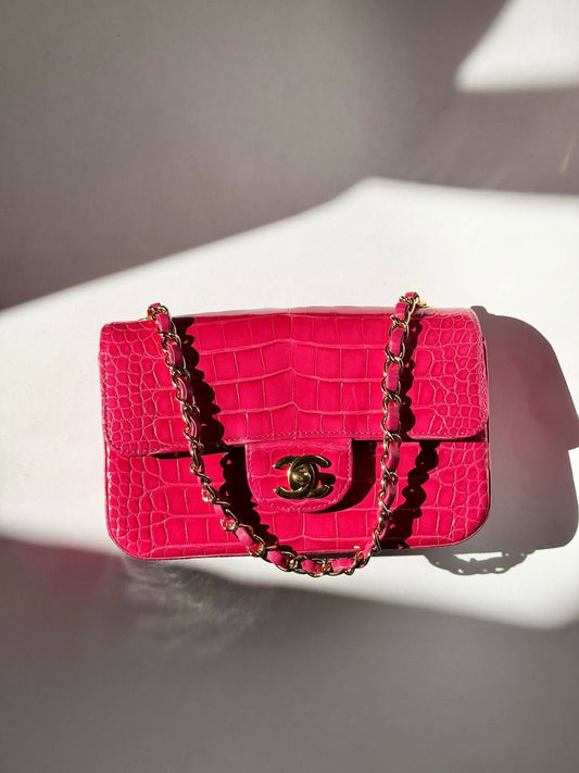 Chanel Mini Crocodile Flap Bag Rovelle Bags