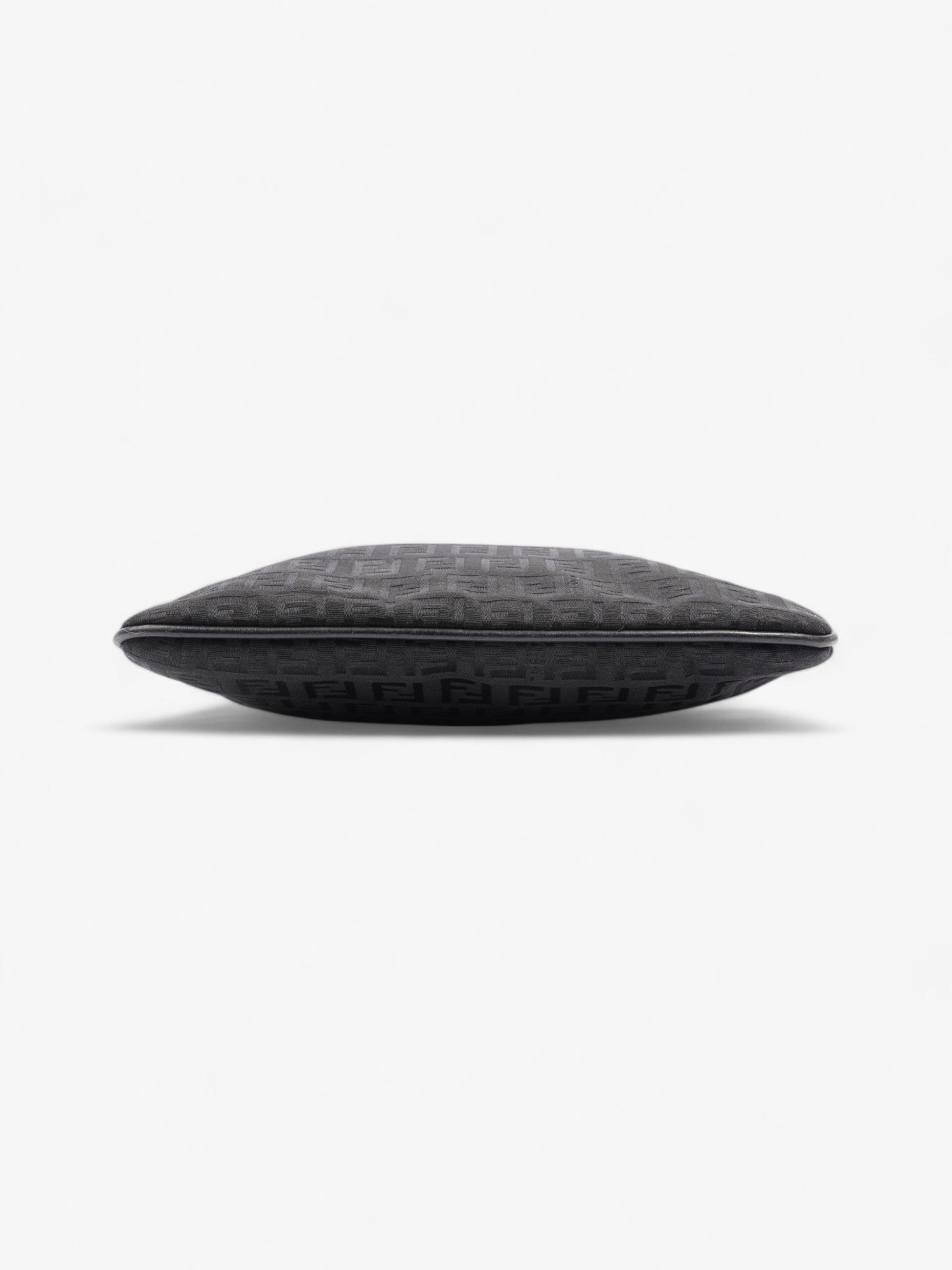 Fendi FF Zucchino Black Canvas Rovelle Bags