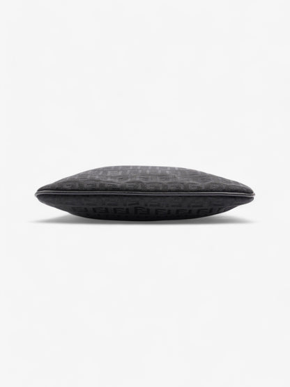 Fendi FF Zucchino Black Canvas Rovelle Bags
