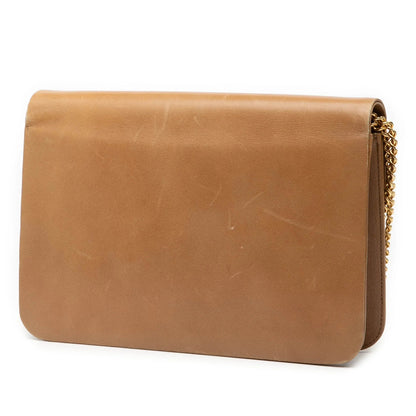 Brown Dior Leather Chain Shoulder Bag Rovelle Bags
