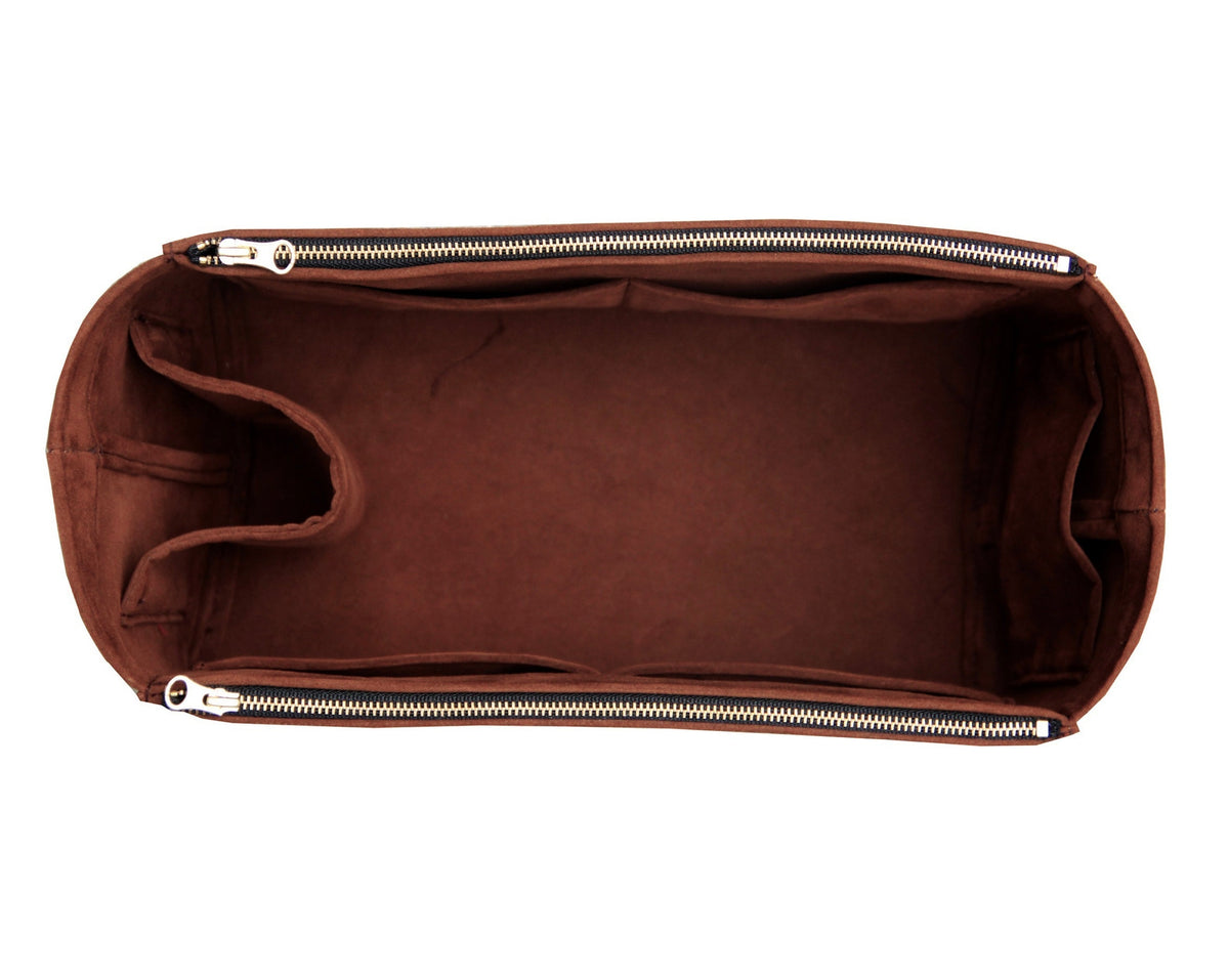 [Fendi Peekaboo X-Lite Medium] Velvet Bag Organizer - Customized Purse Insert, Tote Liner Protector, Handbag Organizer (Type D, Double Zip) Rovelle Bags
