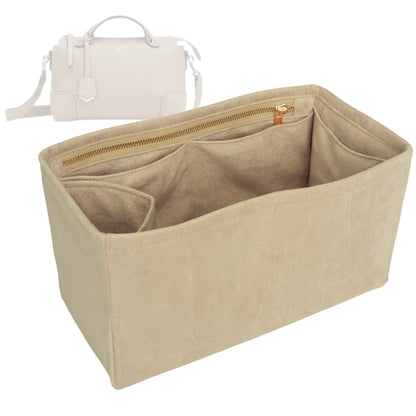 Organizer for [By The Way Selleria Medium, Fendi] Bag Insert (Velvet, Long Zip and Open Compartment) Rovelle Bags
