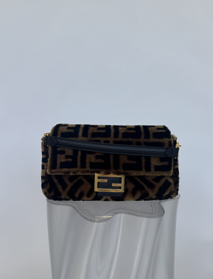 Fendi Zucca Shoulder Bag Brown Rovelle Bags